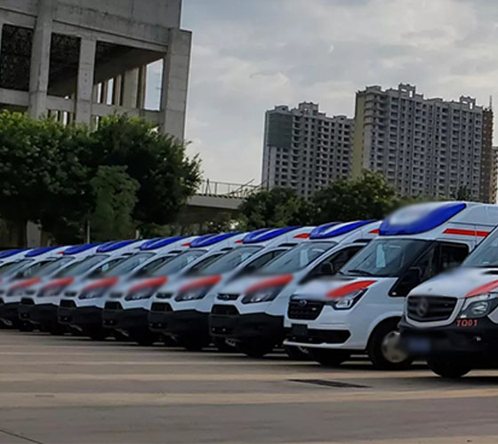 韩城市服务车队展示